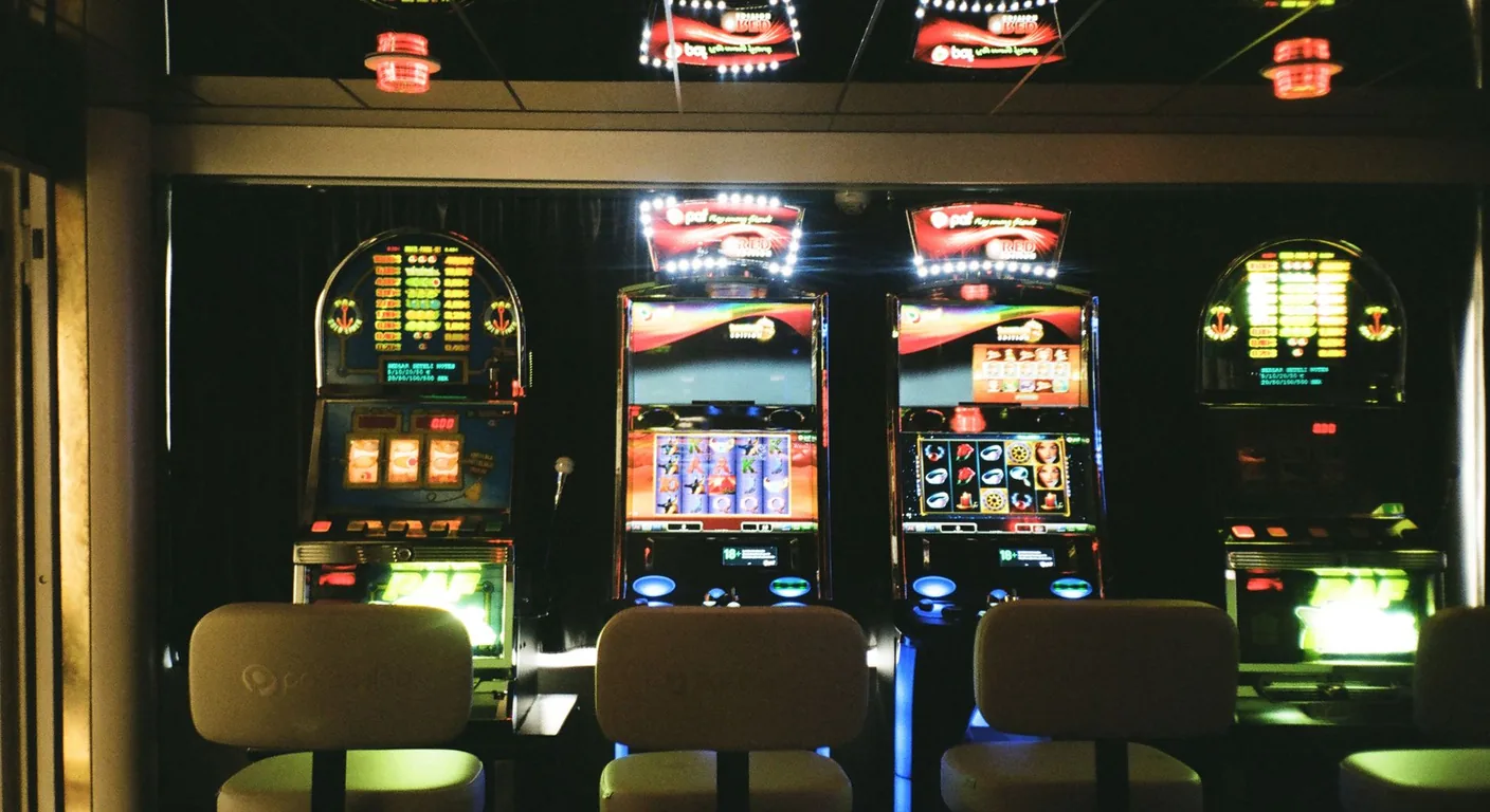 MGM Online Casino game floor with slot machines